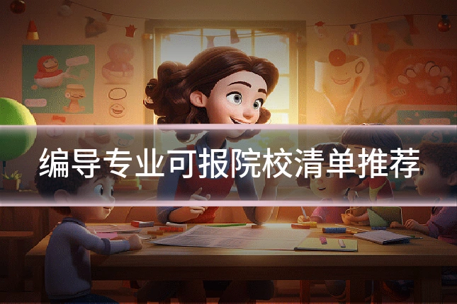 编导专业可报院校清单推荐