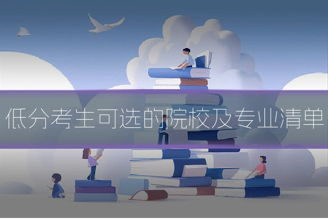 低分考生可选的院校及专业清单