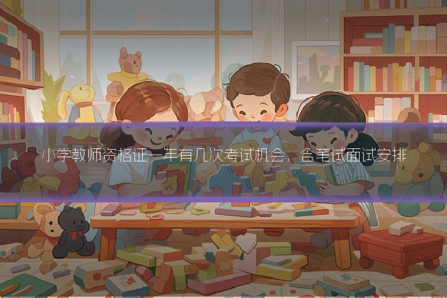 小学教师资格证一年有几次考试机会，含笔试面试安排