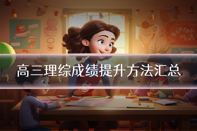 高三理综成绩提升方法汇总