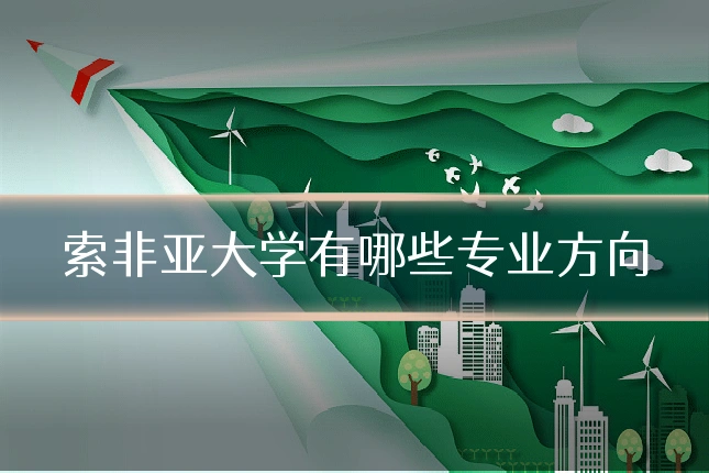 索非亚大学有哪些专业方向