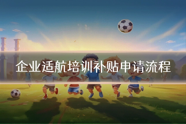 企业适航培训补贴申请流程