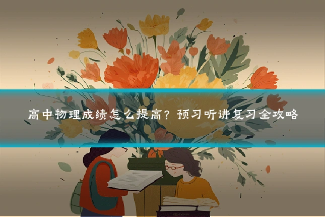 高中物理成绩怎么提高？预习听讲复习全攻略