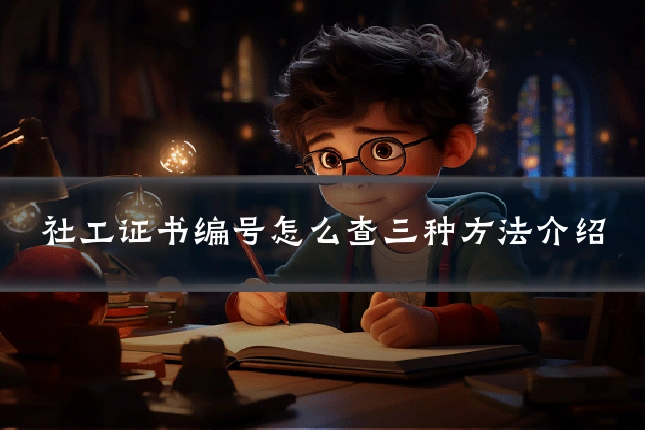社工证书编号怎么查三种方法介绍