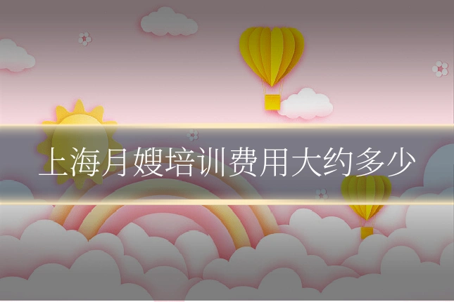 上海月嫂培训费用大约多少