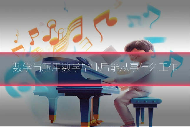 数学与应用数学毕业后能从事什么工作