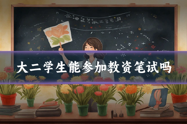 大二学生能参加教资笔试吗