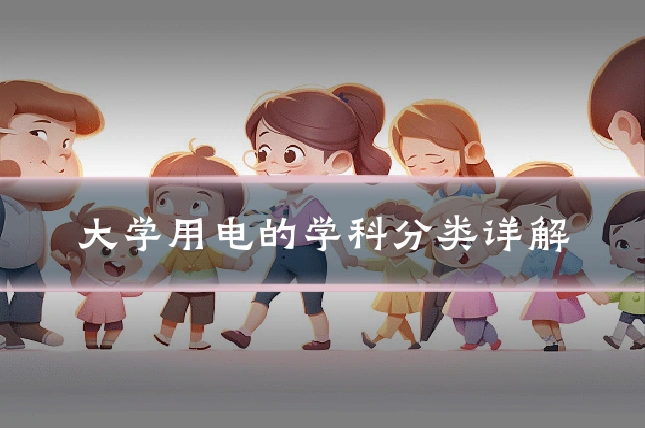 大学用电的学科分类详解