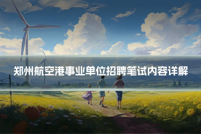 郑州航空港事业单位招聘笔试内容详解