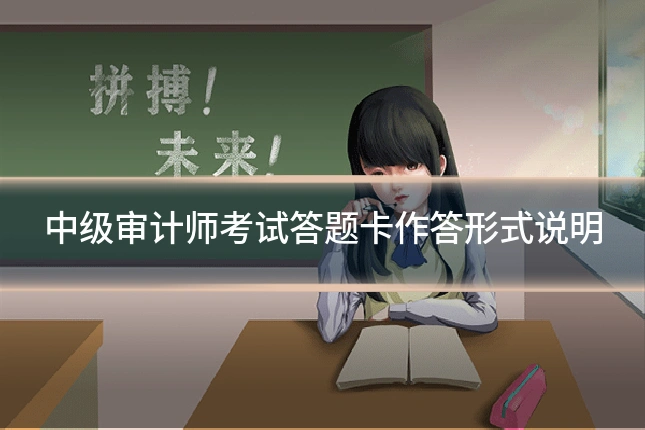 中级审计师考试答题卡作答形式说明