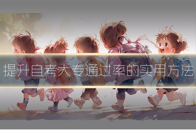 提升自考大专通过率的实用方法