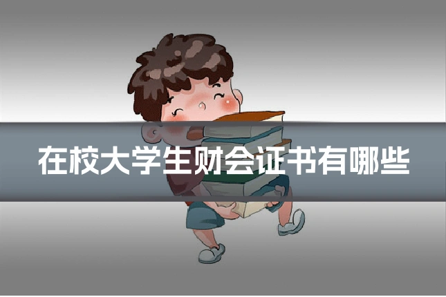 在校大学生财会证书有哪些