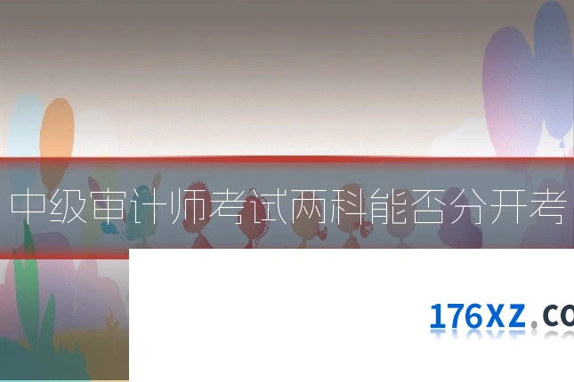 中级审计师考试两科能否分开考