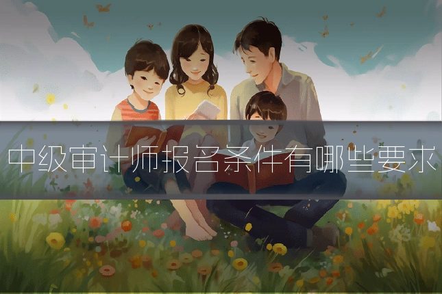 中级审计师报名条件有哪些要求