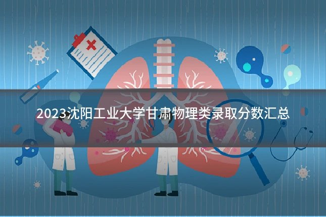 2023沈阳工业大学甘肃物理类录取分数汇总