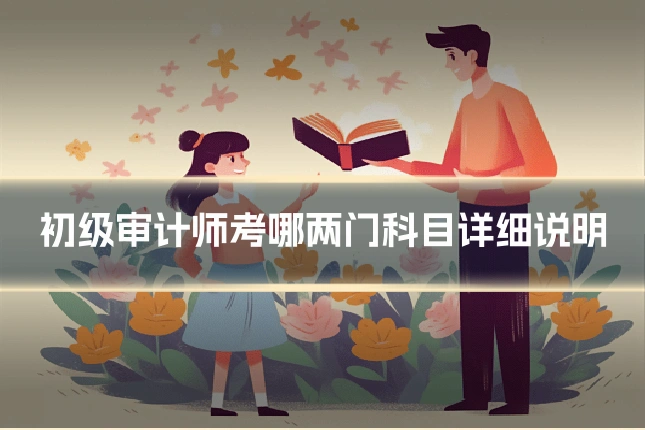 初级审计师考哪两门科目详细说明