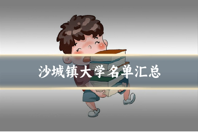 沙城镇大学名单汇总