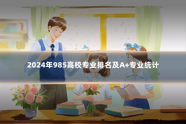 2024年985高校专业排名及A+专业统计
