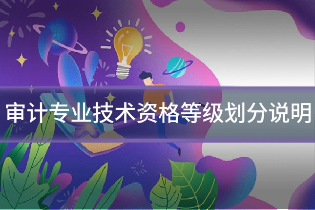 审计专业技术资格等级划分说明