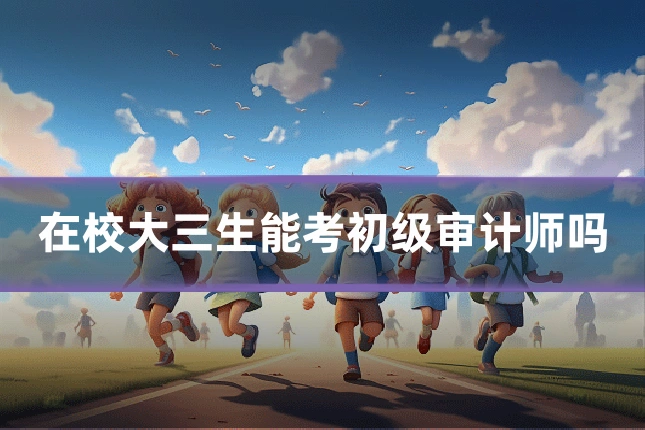 在校大三生能考初级审计师吗