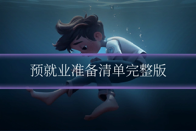 预就业准备清单完整版