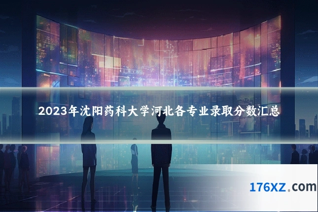 2023年沈阳药科大学河北各专业录取分数汇总