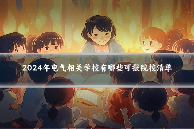2024年电气相关学校有哪些可报院校清单