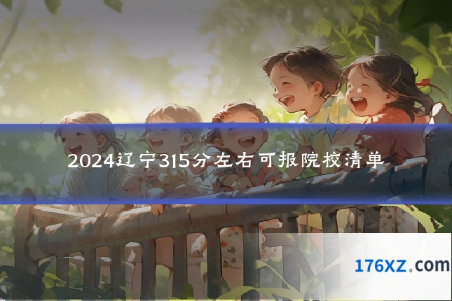 2024辽宁315分左右可报院校清单
