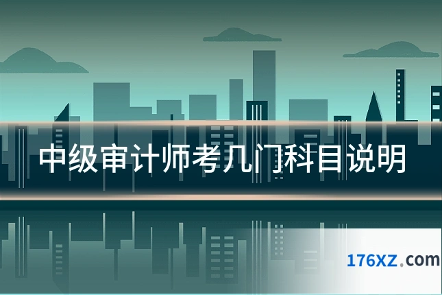 中级审计师考几门科目说明