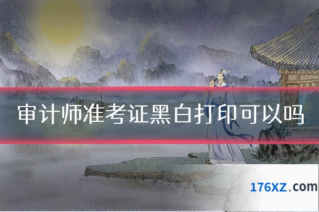 审计师准考证黑白打印可以吗