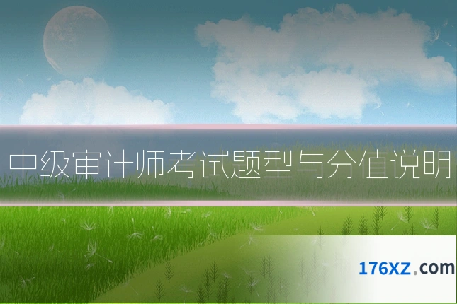 中级审计师考试题型与分值说明