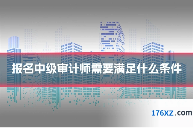报名中级审计师需要满足什么条件