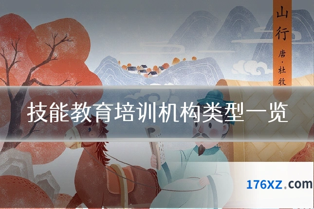 技能教育培训机构类型一览