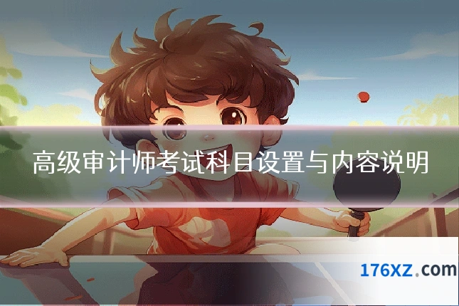 高级审计师考试科目设置与内容说明