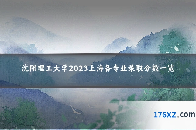 沈阳理工大学2023上海各专业录取分数一览