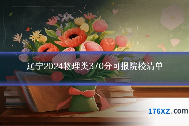 辽宁2024物理类370分可报院校清单