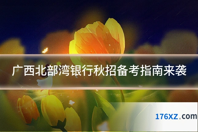 广西北部湾银行秋招备考指南来袭
