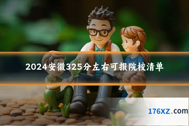 2024安徽325分左右可报院校清单