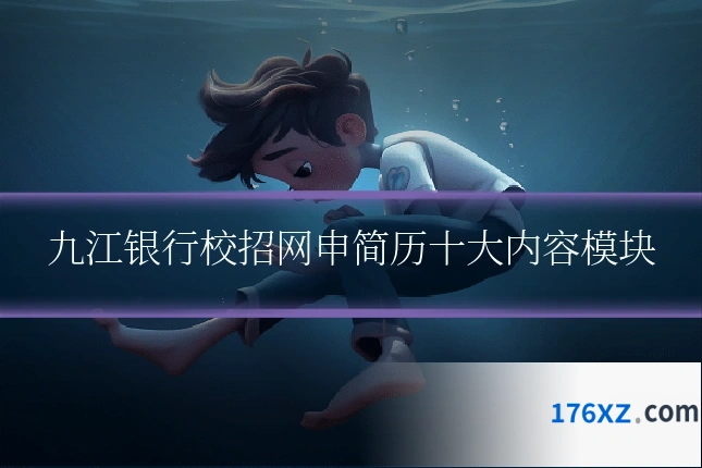九江银行校招网申简历十大内容模块