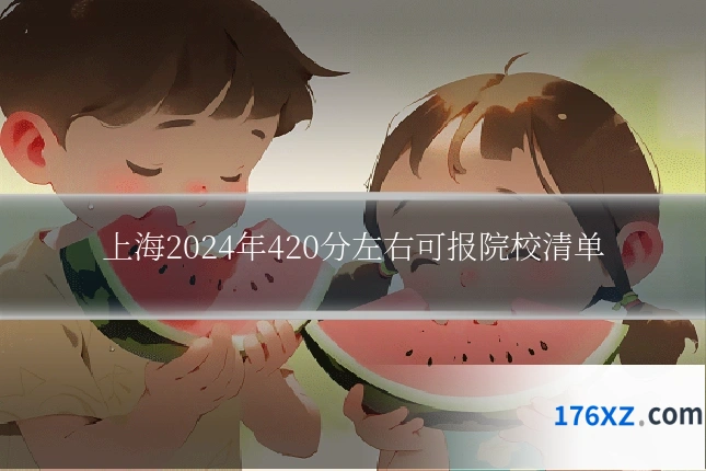上海2024年420分左右可报院校清单