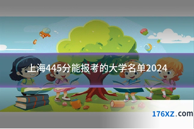 上海445分能报考的大学名单2024