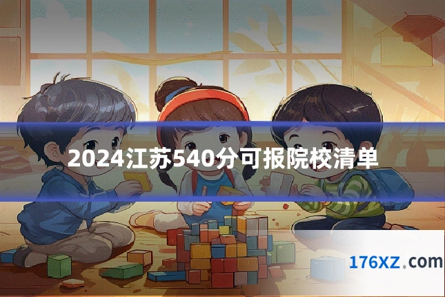 2024江苏540分可报院校清单