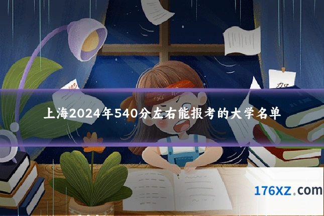 上海2024年540分左右能报考的大学名单