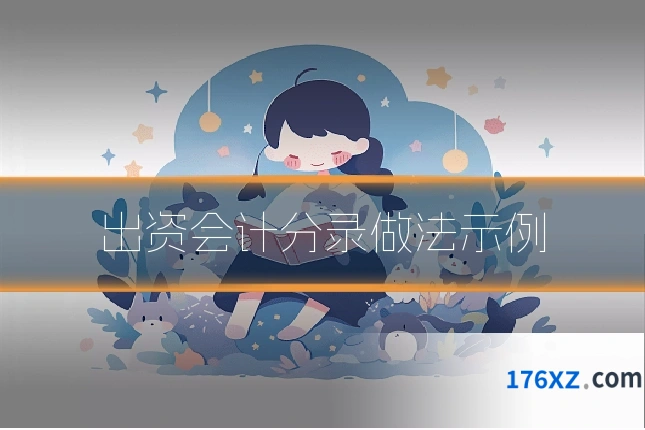 出资会计分录做法示例