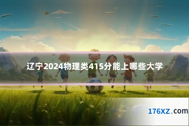 辽宁2024物理类415分能上哪些大学