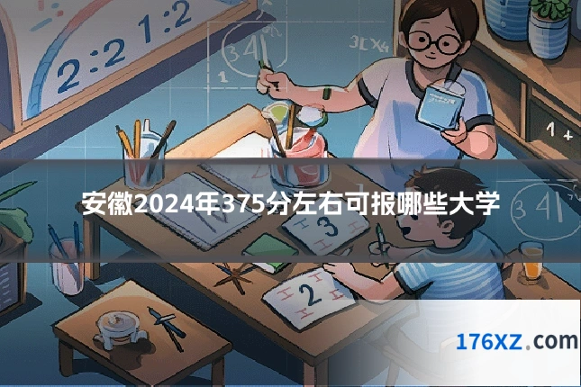 安徽2024年375分左右可报哪些大学