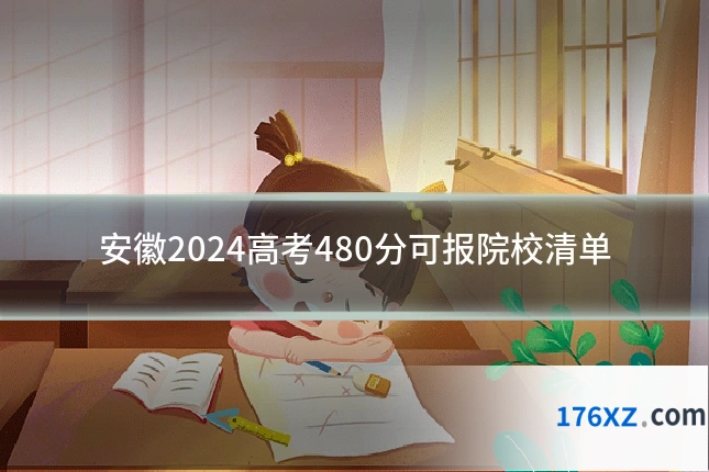 安徽2024高考480分可报院校清单