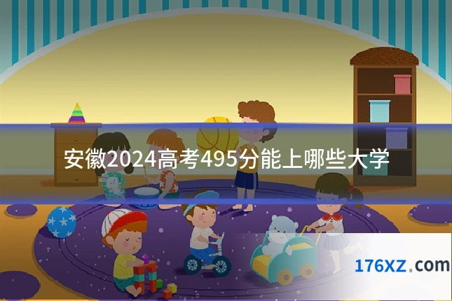 安徽2024高考495分能上哪些大学