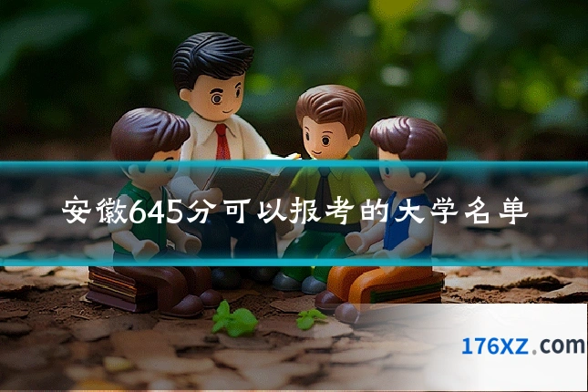 安徽645分可以报考的大学名单