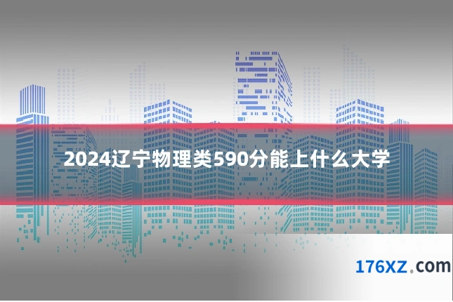 2024辽宁物理类590分能上什么大学